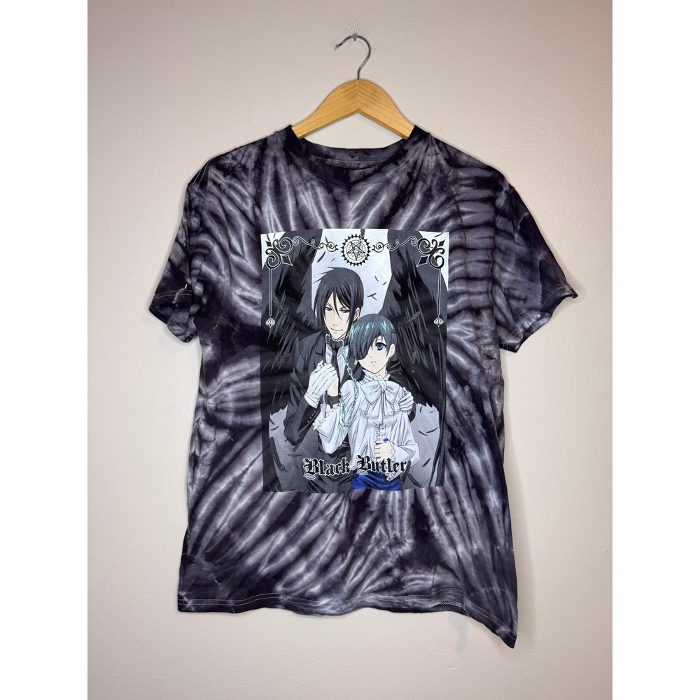Black Butler Anime Tie Dye Graphic Tee Large